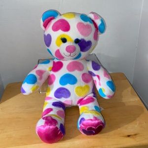 Build a Bear Big Hearts Rainbow Bear. 2019 Valentine’s Day bear.